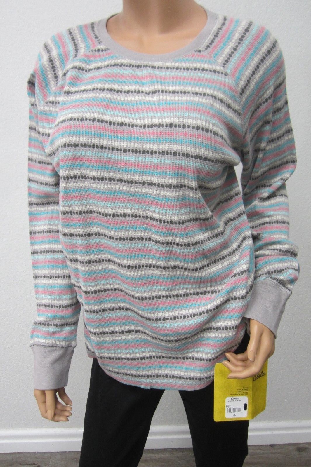 NWT CABELA'S WOMEN'S LONG SLEEVE  SCOOP NECK KNIT TOP SIZE MEDIUM