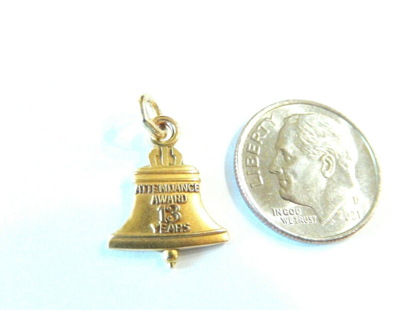*VINTAGE* 14K Yellow Gold  Bell Telephone  Pendant  / Charm
