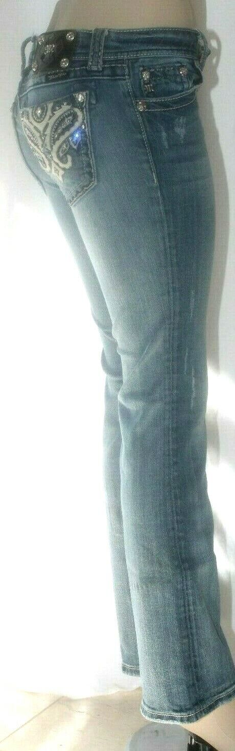 *MINT* MISS ME Jeans Boot Cut Embellished Women's Size W28 x L31