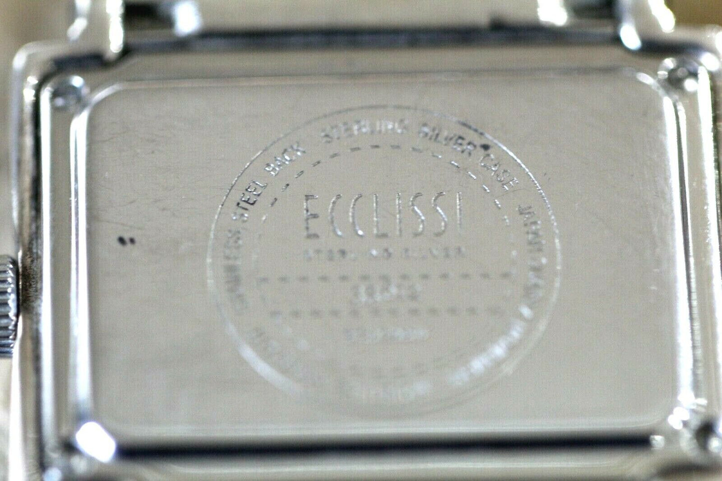 Ecclissi Sterling Silver Wrist Watch  Sterling Silver Multi Chain Band