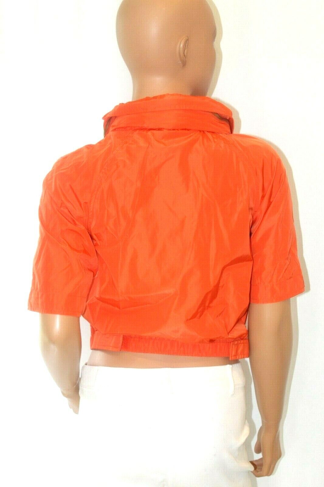 *NWT* $175.  Michael Kors Womens Orange Windbreaker/Rain Jacket w Zip Hood Sz XS