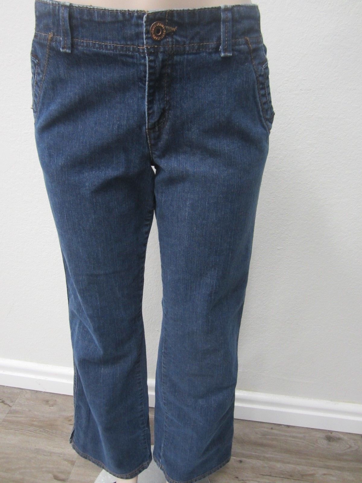 MINT  WOMENS  DKNY BOOTCUT MEDIUM BLUE DENIM JEANS SIZE 14 x 31.5"