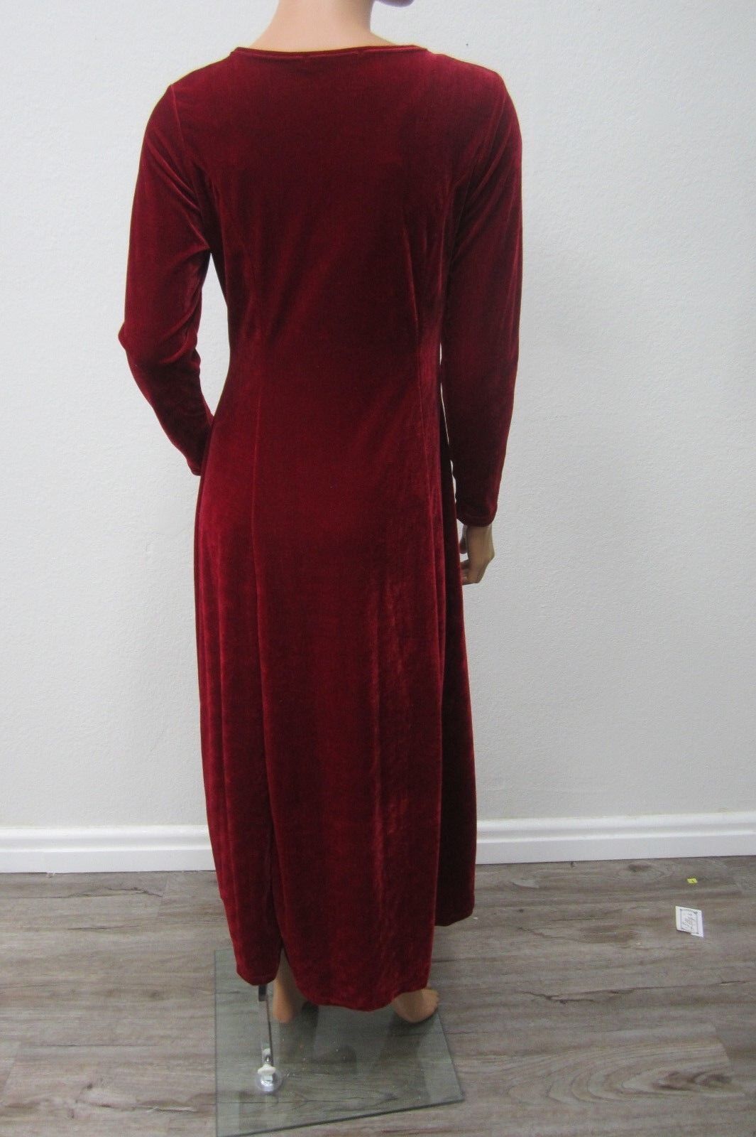 *NWT*  Urban CoCo Womens Long Dress Elegant Soft  Ruched Velvet Size Small
