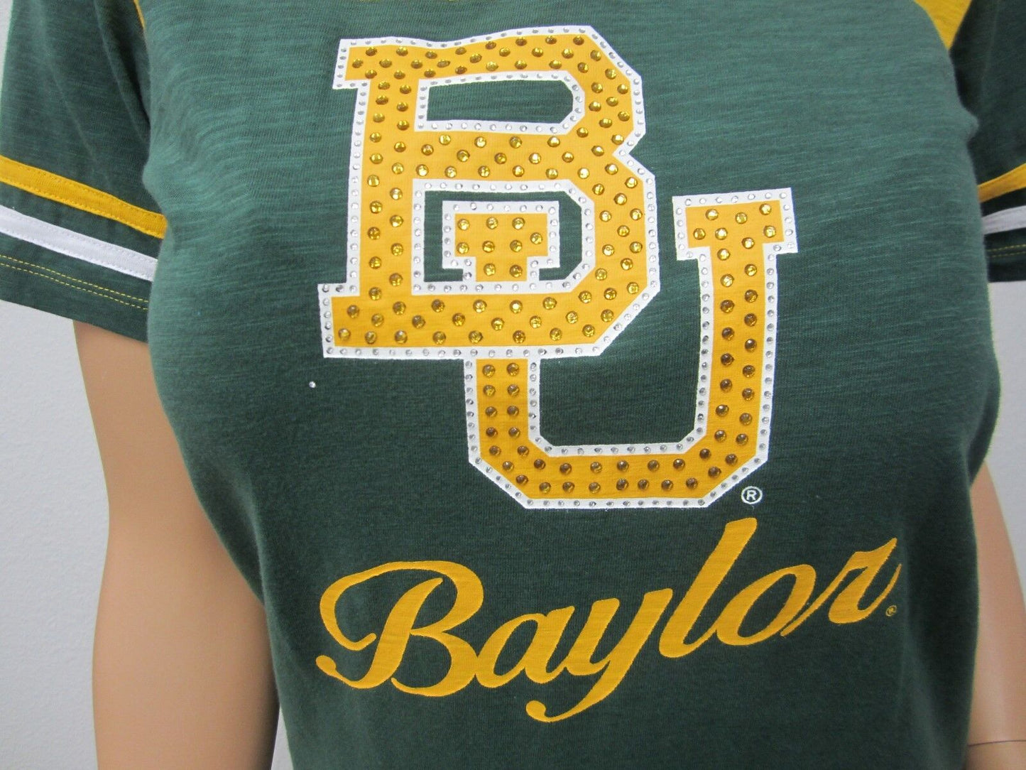 NEW Baylor Bears Colosseum Women's T Shirt Solid 100% Cotton Short Sleeve Siz LG