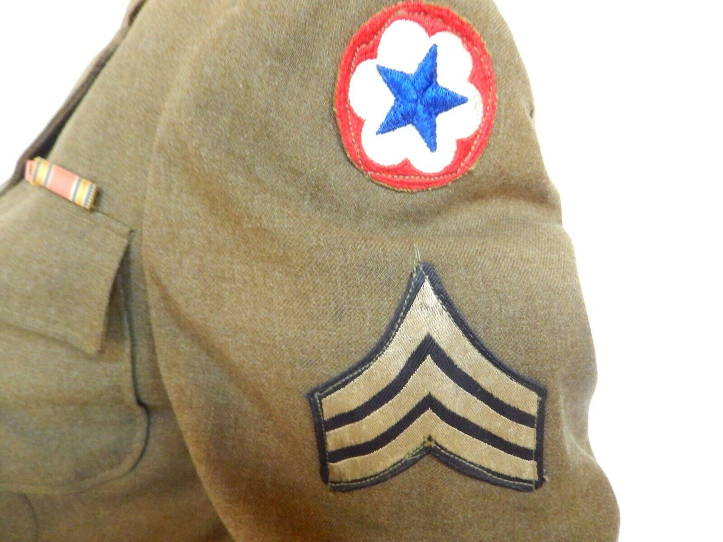 U.S. WW11  Dated 7/10/42 Uniform Jacket Coat  Exc. Condition. Sz 38XL