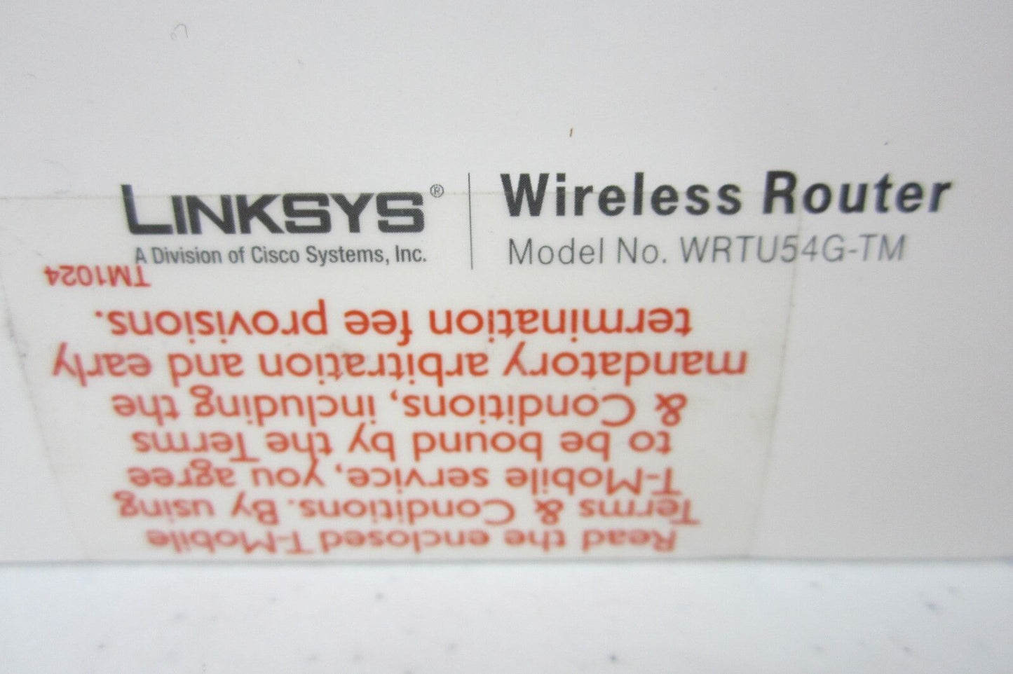 NIB - NEW -  Linksys T-Mobile HotSpot & Home WRTU54G-TM Wireless Router