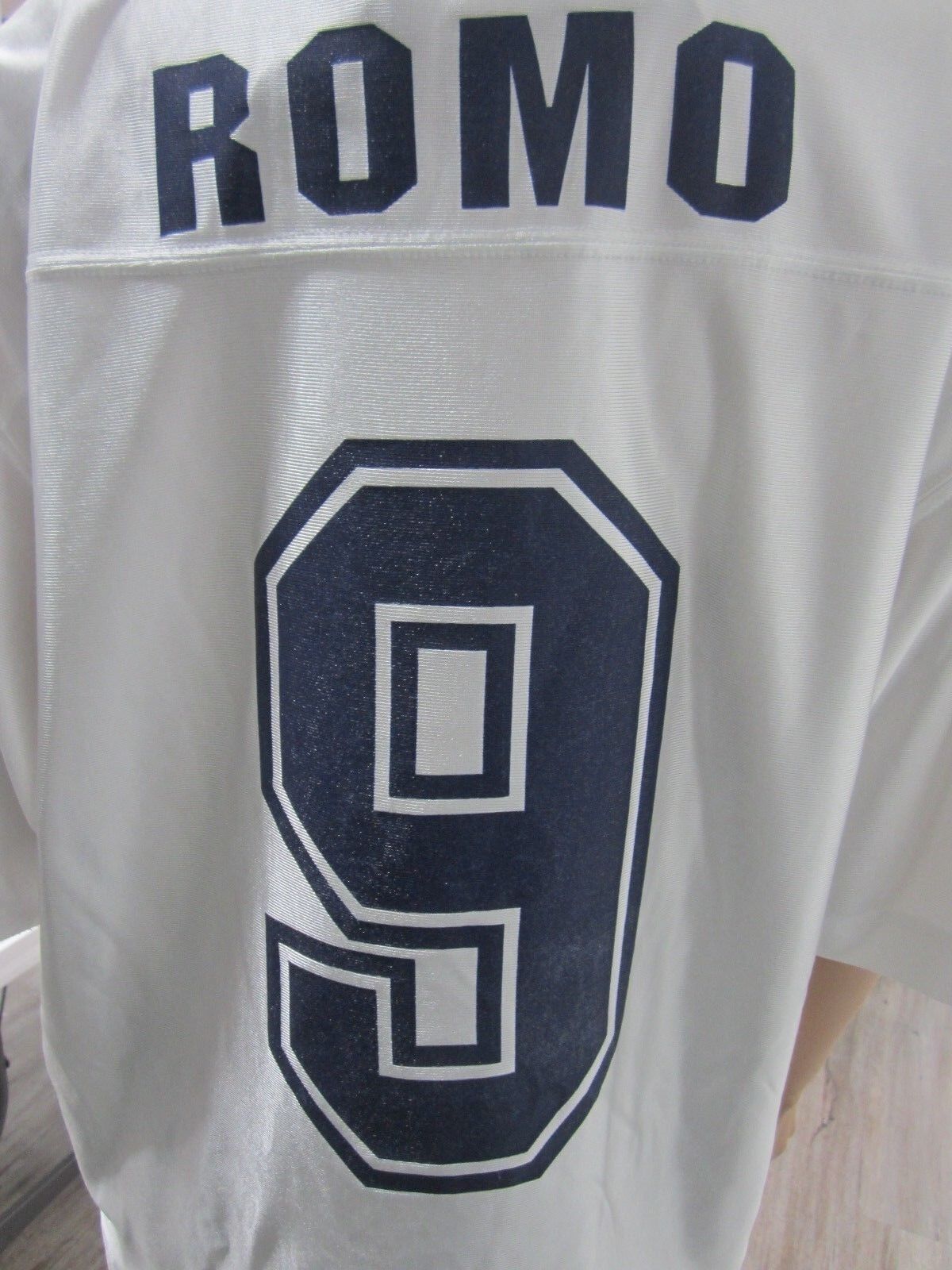NEW NWOT DALLAS COWBOYS TONY ROMO NFL FOOTBALL JERSEY L  WHITE/BLUE  AUTHENTIC