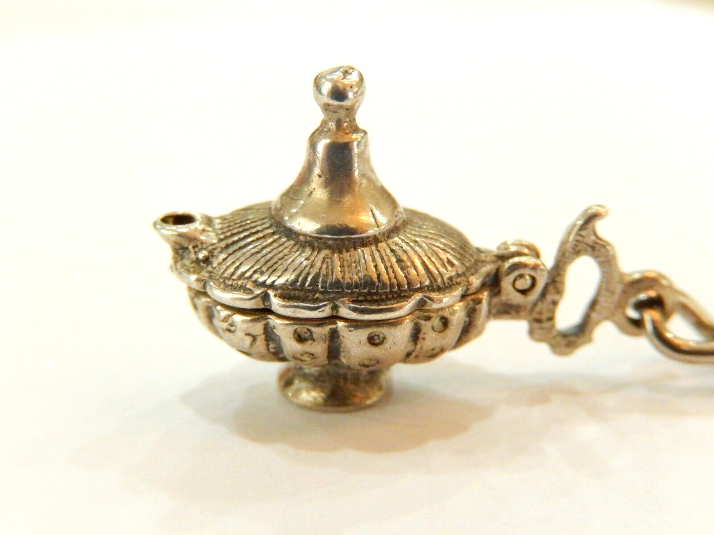 Sterling Silver Alibaba Aladdin Opening Genie Wish Lamp Charm