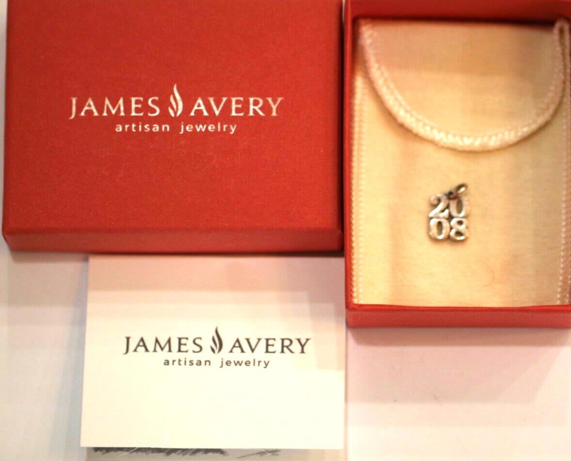 *RETIRED*  R A R E - James Avery  2008 stacked Year ‘08 Charm