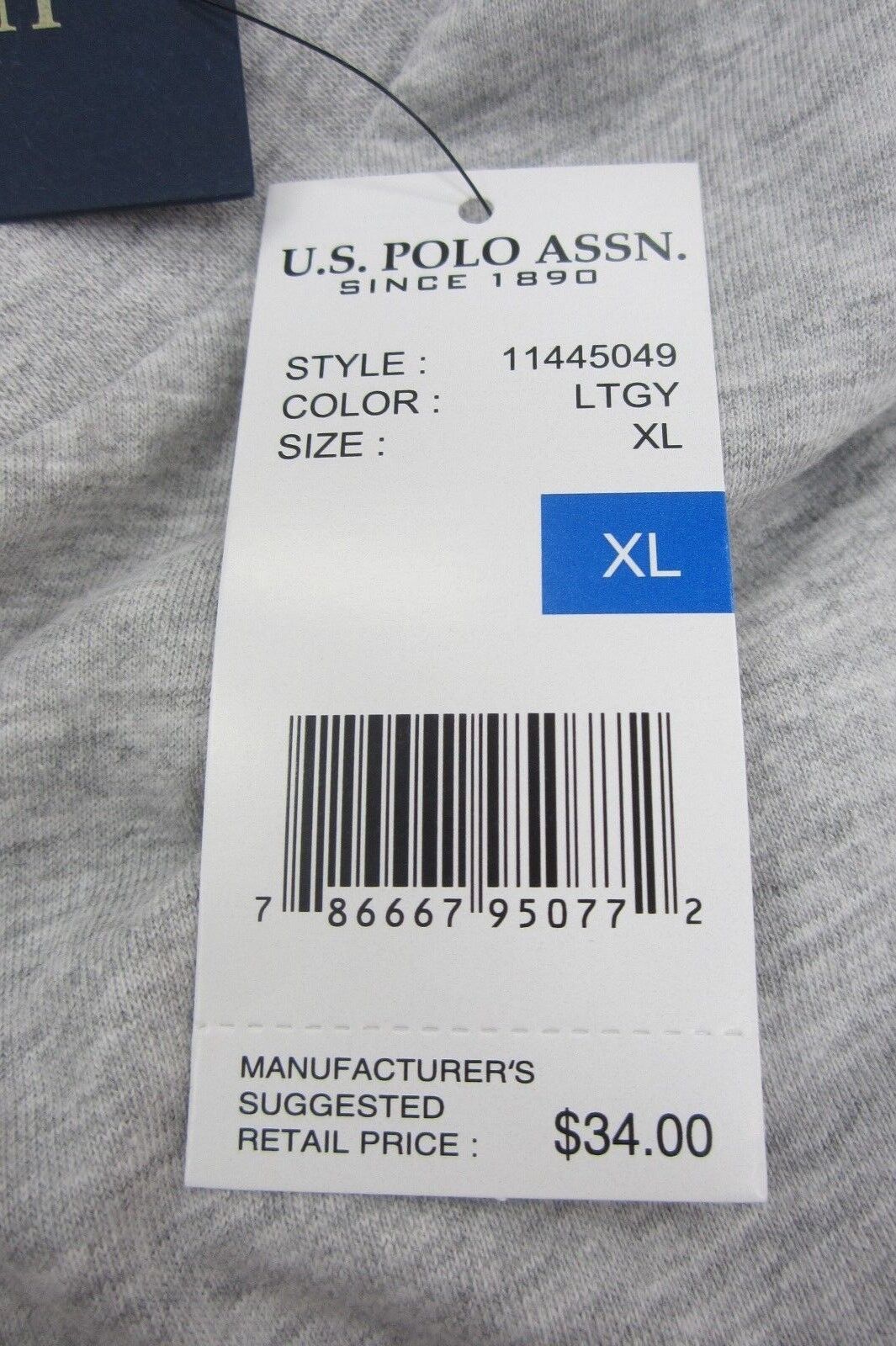 US Polo Assn Unisex XL Short Sleeve  Striped Pullover Pocket T-Shirt