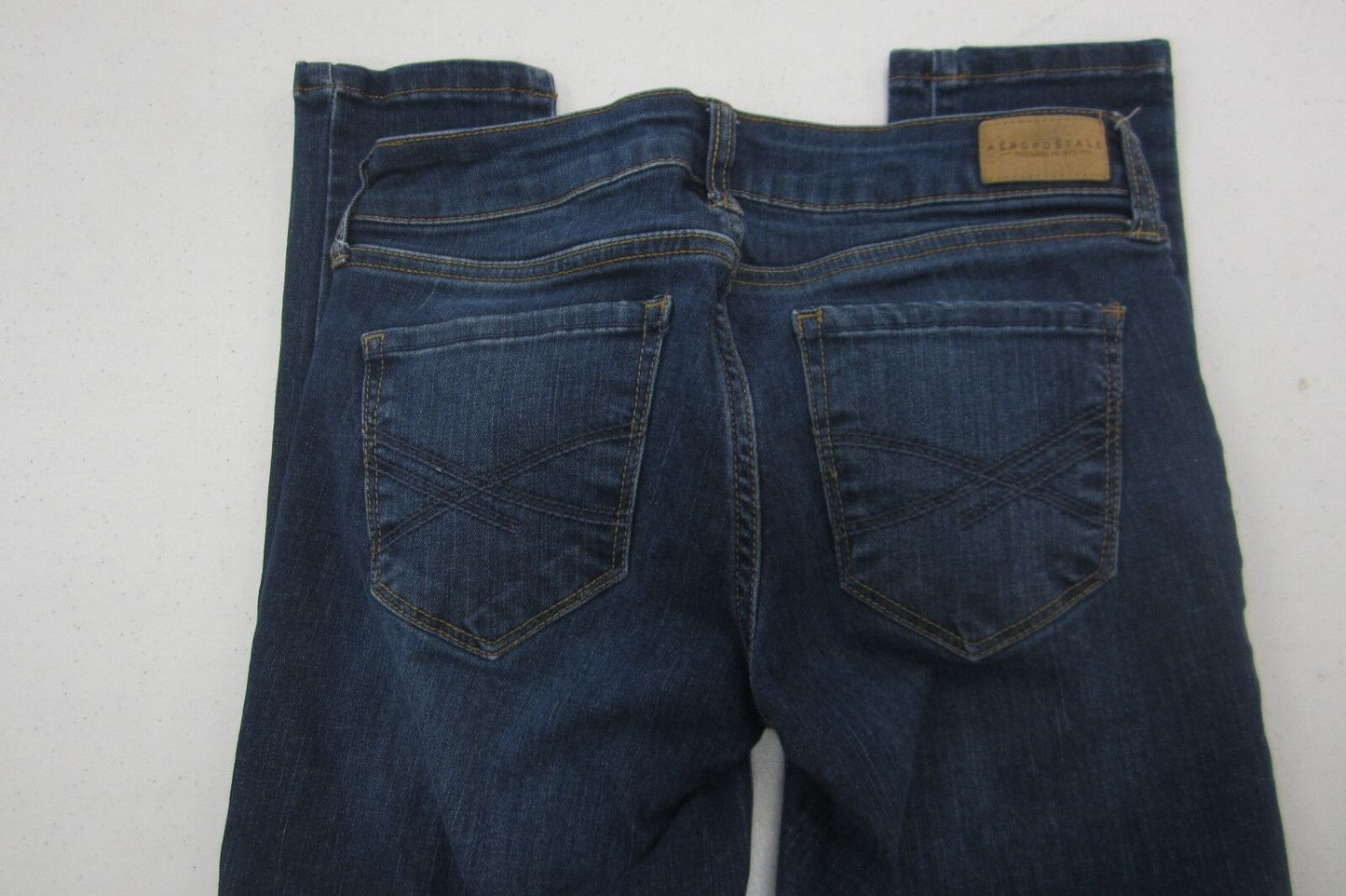 MINT Aeropostale Size 00 X 26 Jeggings Denim Cotton Womens Jeans Low Rise Skinny