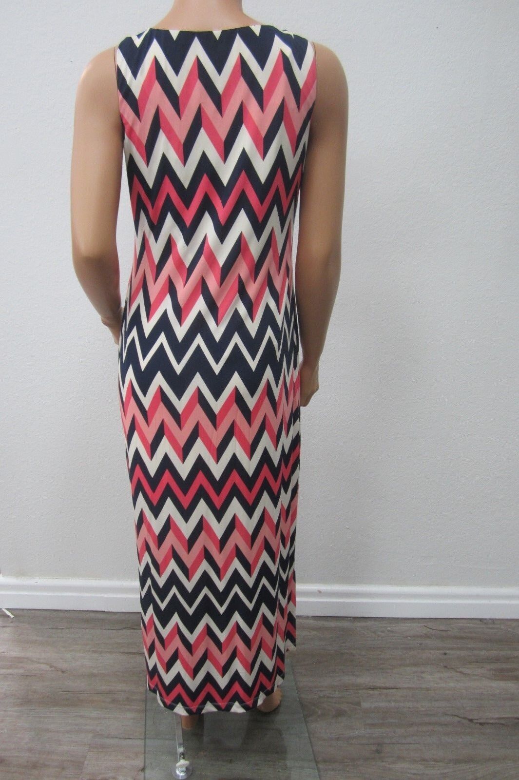 NWT - Jessica Howard - SUPER CUTE - Maxi Dress Multi-Color Sleeveless Sz M/M