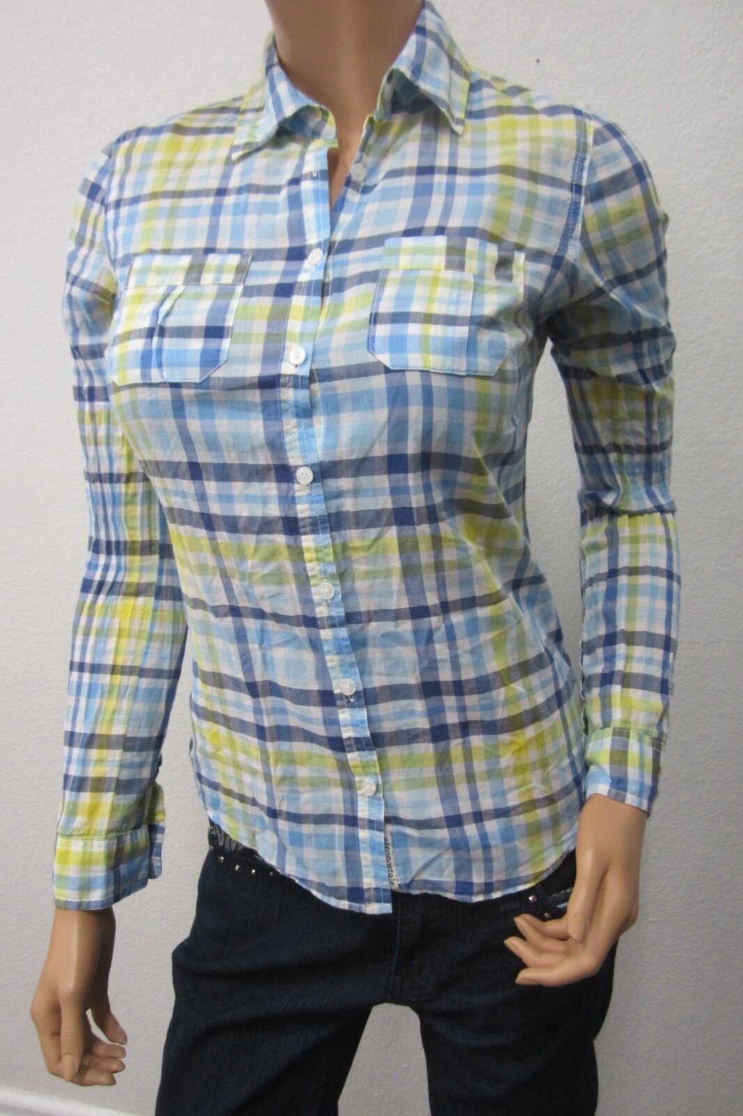 NICE Women's Aeropostale Long Sleeve Button Down Shirt Size S/P