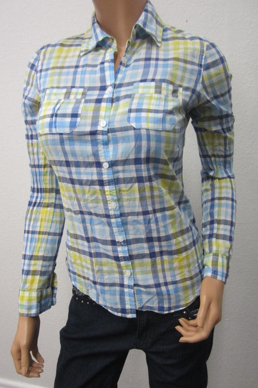 NICE Women's Aeropostale Long Sleeve Button Down Shirt Size S/P
