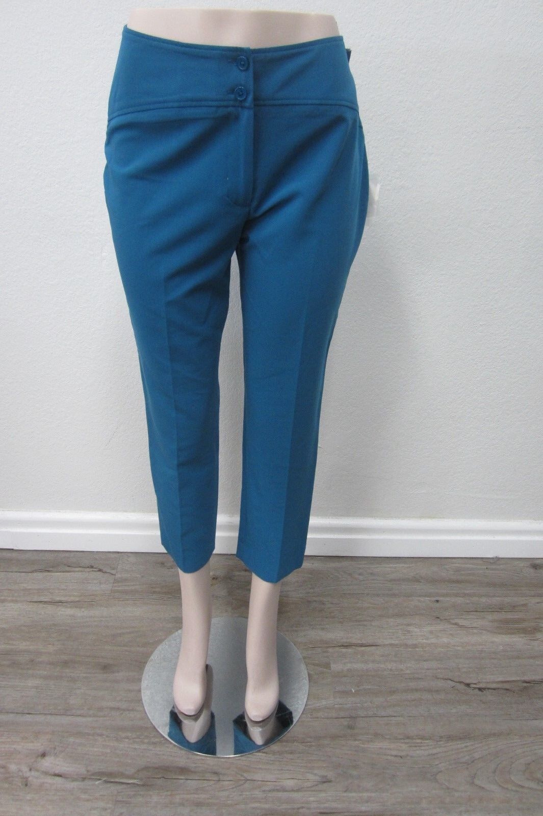 CATO CONTEMPORARY SITS BELOW NATURAL WAIST ANKLE LENGTH TURQUOISE PANTS SIZE 12