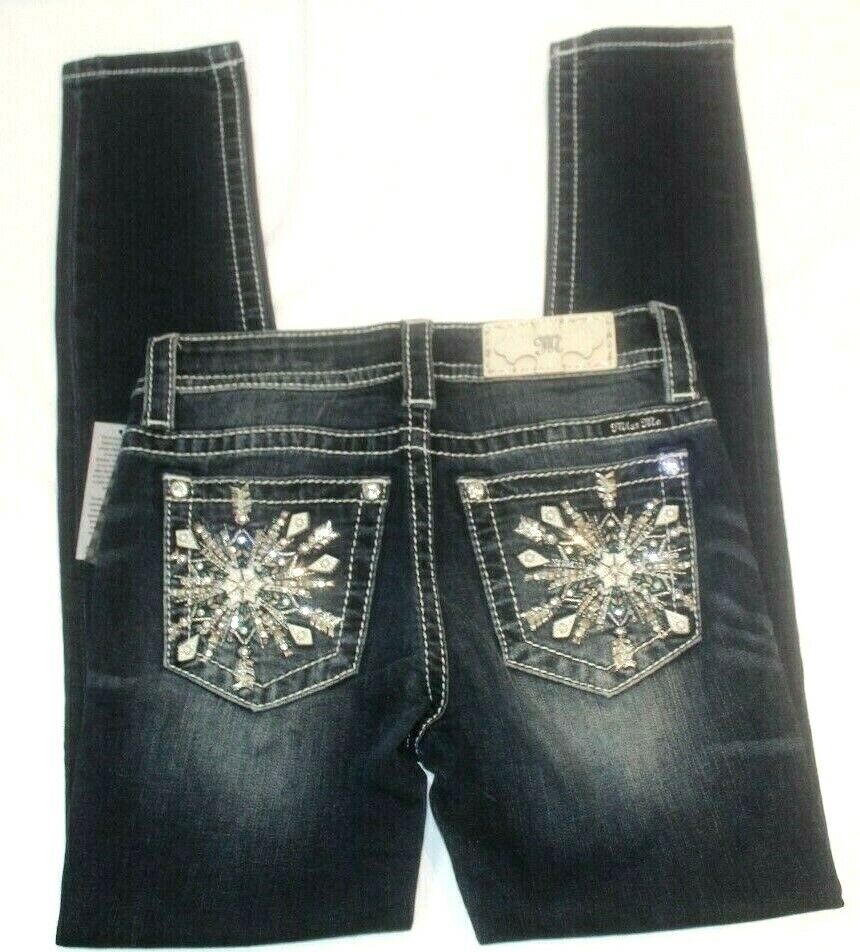 *NWT* $99. Miss Me Women's Hailey Dark Blue Skinny Jean M3274S  Size 26 x 30