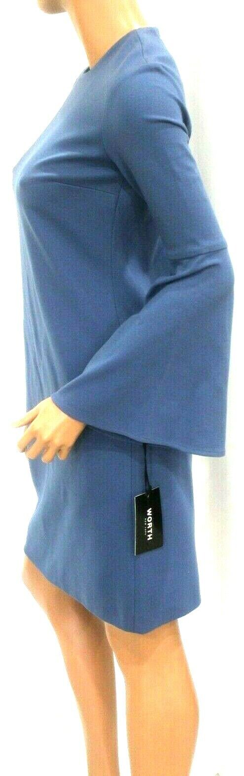 *NWT* Worth New York Designer Dress Blue Stretch Fully Lined Quality Size XO