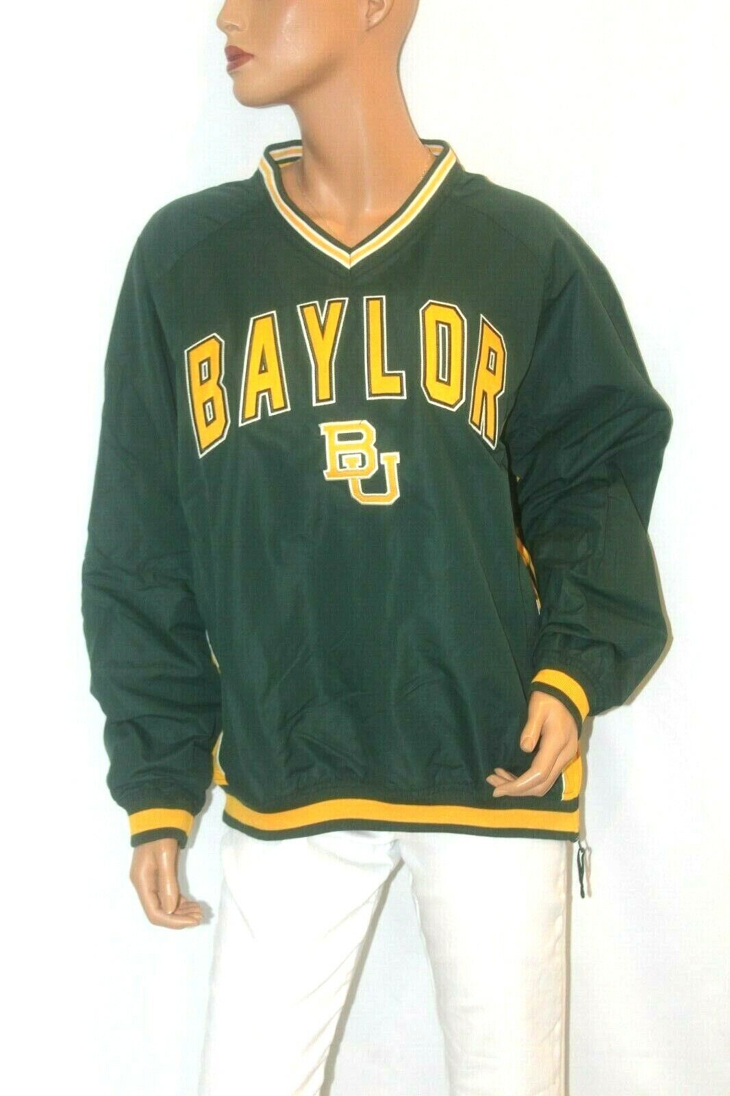 *NWT* Stadium Athletics Large Embroidered Baylor Bears Pull Over Jacket Sz S