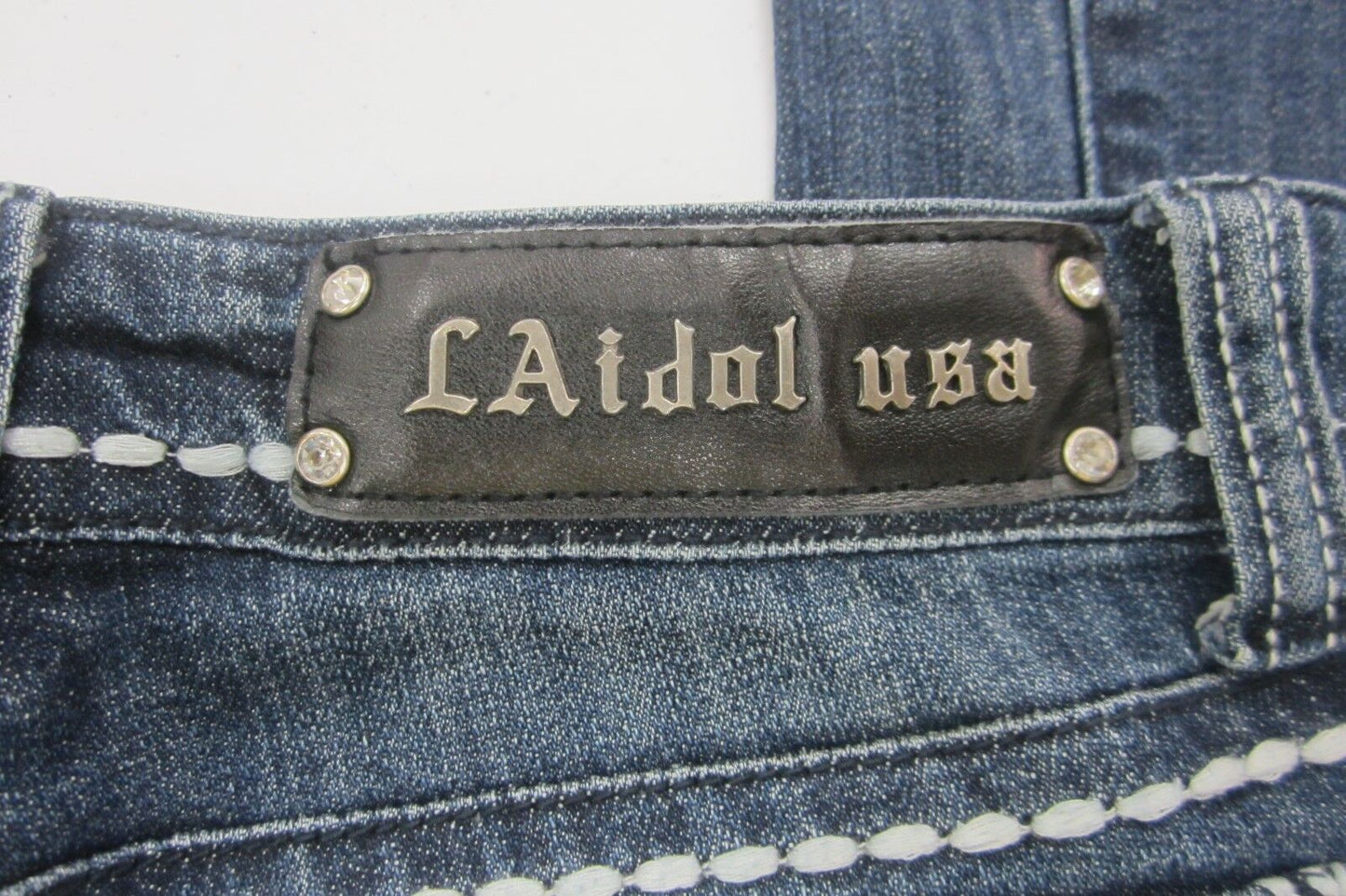 MINT LA IDOL USA  Women's Bootcut  STUD & CRYSTAL EMBELLISHMENTS Size W27 x L34