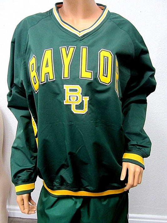 Baylor University Pullover Jacket Sewn Letters & Logo by Stadium Athletics Sz M