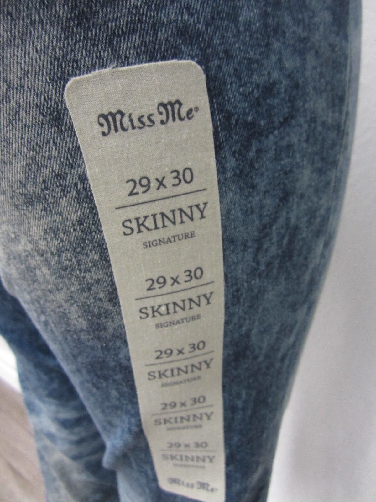 NWT MISS ME #JY8643S Signature Skinny Women's Jeans Size  29 x 30
