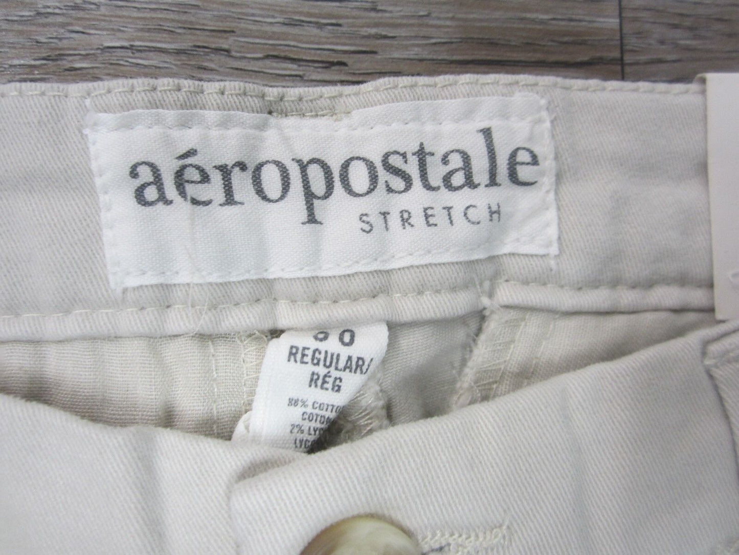 NWT AEROPOSTALE ORIGINAL LIGHT TAN PANTS SOFT & THICK MATERIAL 00R X 30"