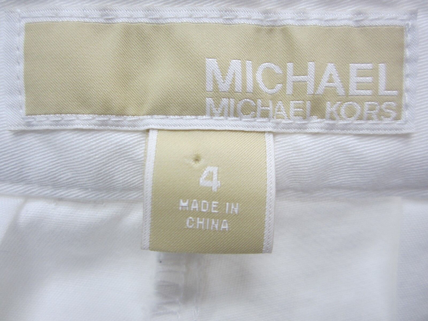 VERY NICE Michael Kors Womens Pants White Bootcut Gramercy Fit Size 4 x 31"L