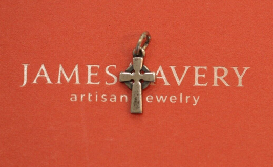*RETIRED* - R A R E -  JAMES AVERY  STERLING SILVER CELTIC CROSS CHARM