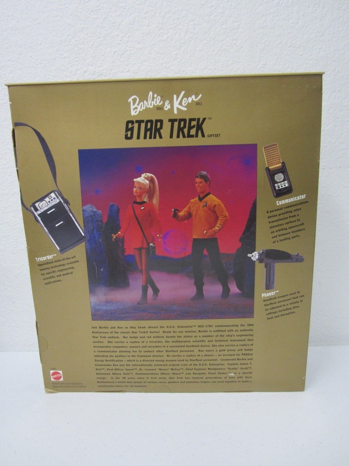 NRFB MATTEL COLLECTOR EDITION 30th ANNIVERSARY STAR TREK BARBIE KEN SET 15006