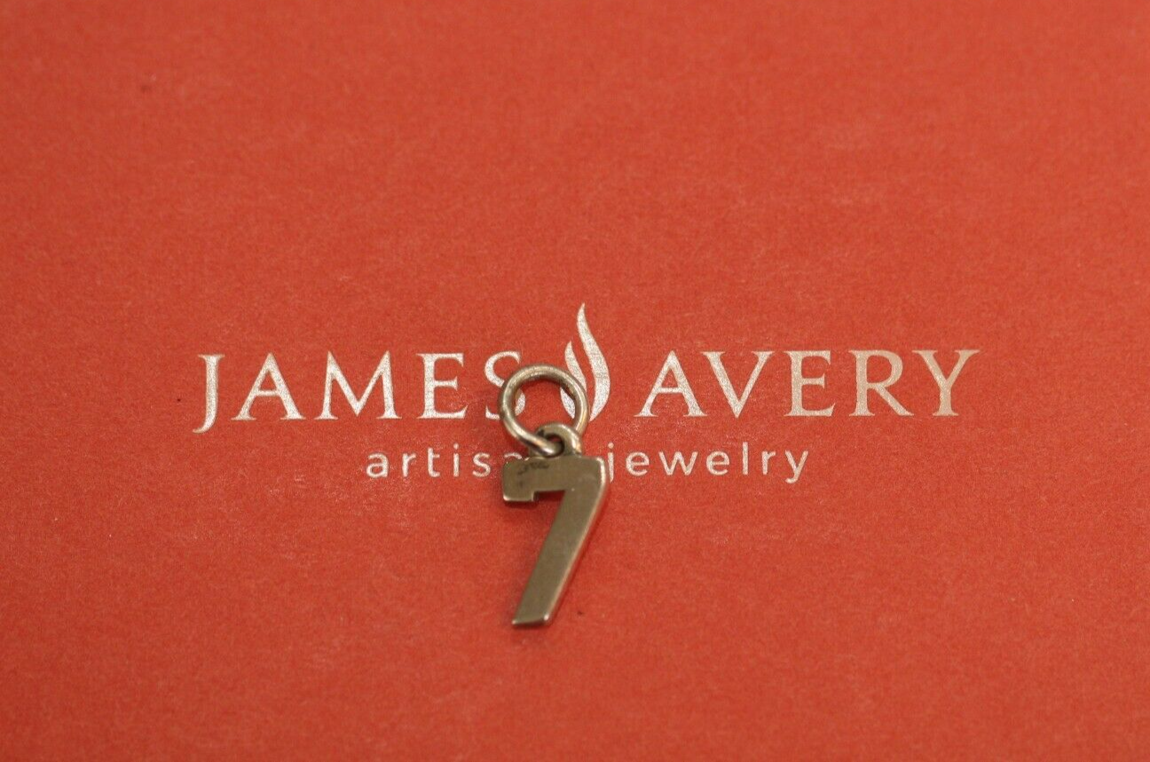 JAMES AVERY Sterling Silver IVY LEAGUE NUMBER  7  Charm