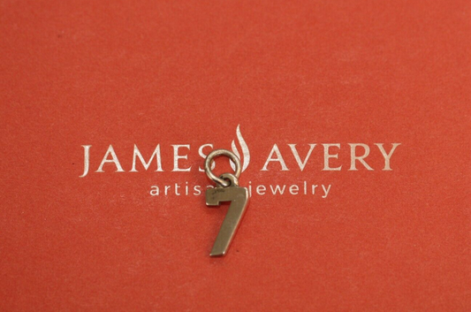 JAMES AVERY Sterling Silver IVY LEAGUE NUMBER  7  Charm