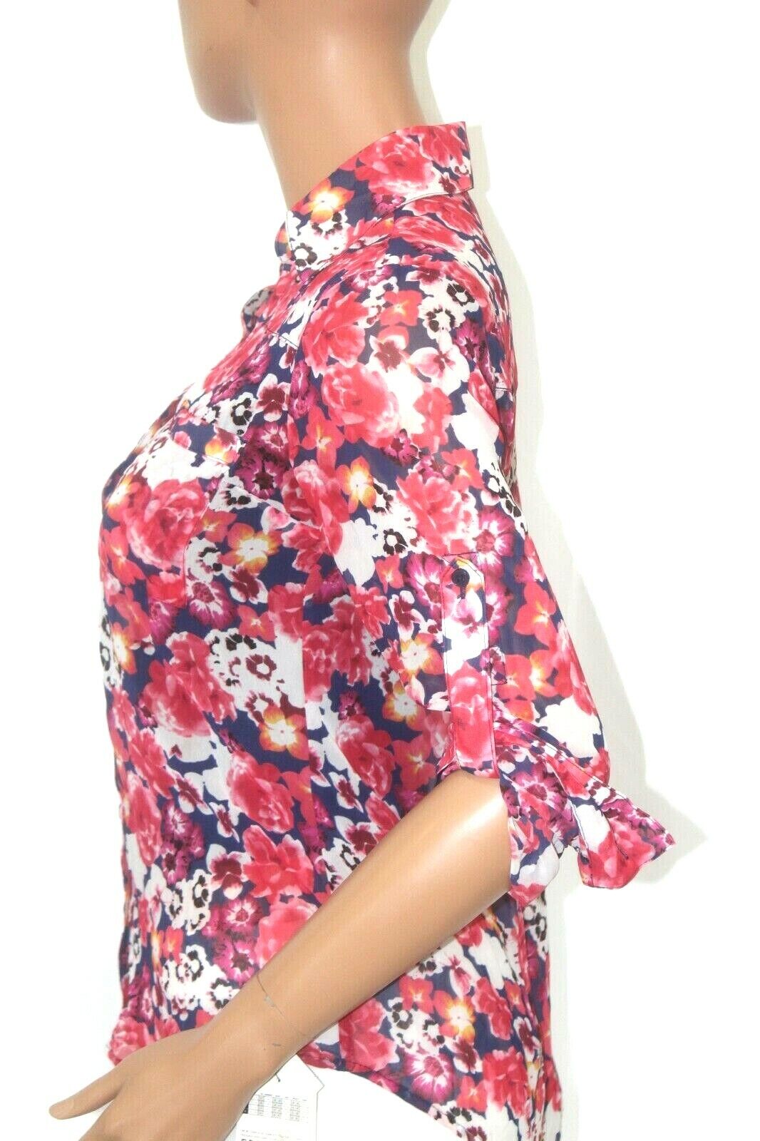 *MINT* Express Women's The Portofino Button Front Shirt  Multicolor Xtra Small