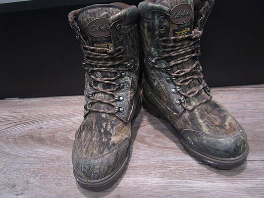 NICE CABELA'S 812719 M/W 7M Aqua Sheild Realtree Thinsulate Camo Hunting Boots