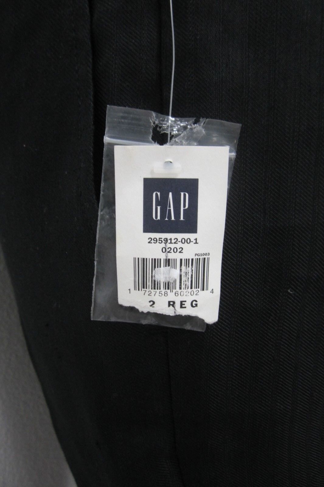 *NWT*   Women's Gap Classic Fit Cuffed Black Trousers Size 2R x 30"L