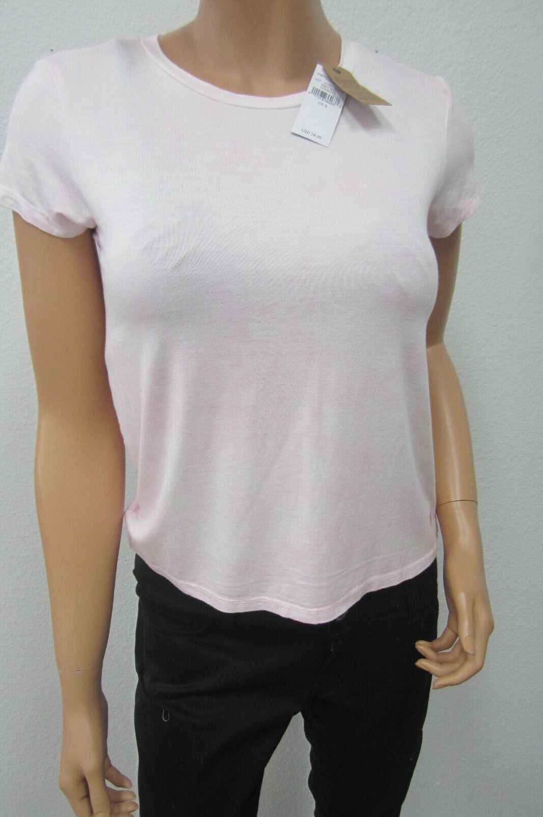 *NWT*  American Eagle Soft and Sexy Short Sleeve Pink Wash  Top Size S/P