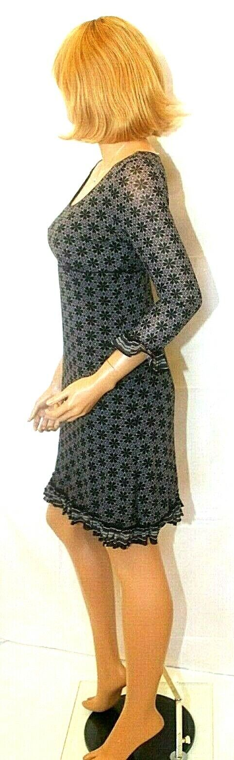 Max Studio Specialty Products M.S.S.P Purple/Black Print Lined Dress Women Sz M