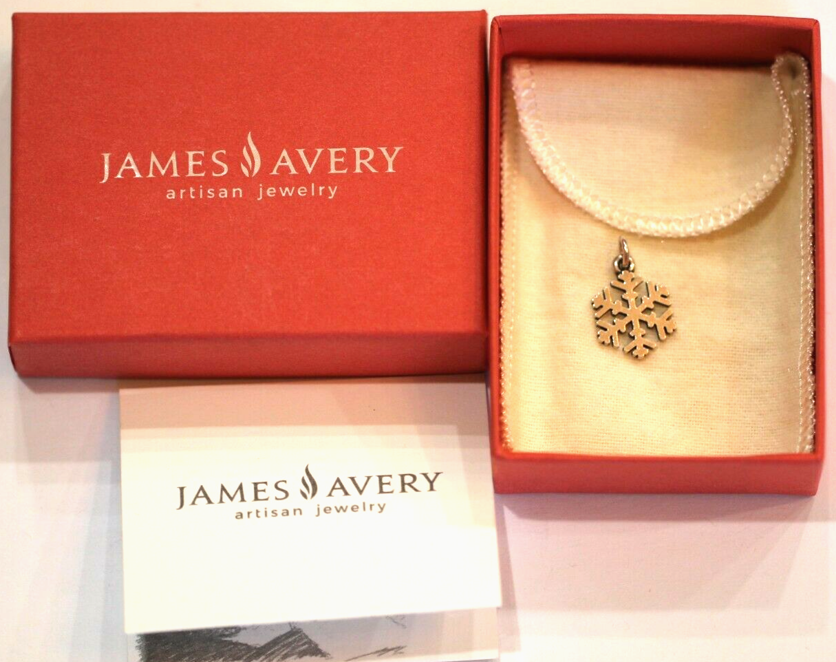 Jjames Avery Sterling Silver Snow Crystal Charm