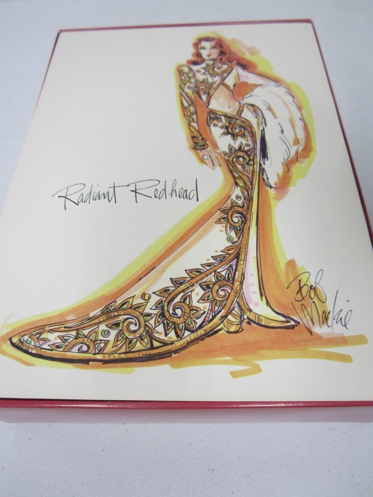 *RARE* Bob Mackie Radiant Redhead Barbie Doll Limited Edition COA  2000 #55501