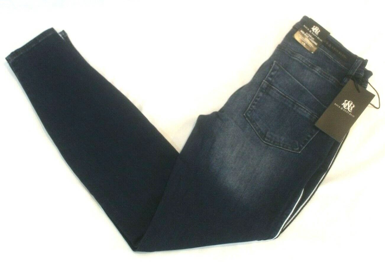 *NWT* $88. Womens Rock & Republic Mid Rise Legging Kashmiere Stretch Jeans Sz 4M