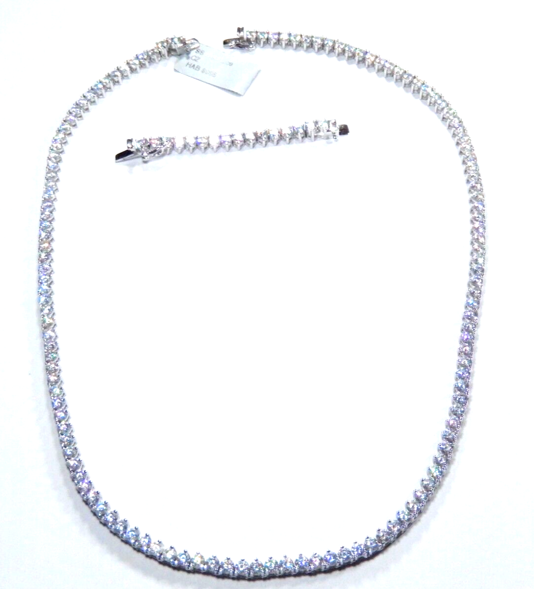 925 Sterling Silver 3.75mm Round Cut 3 Prong CZ Tennis Necklace 16" & 2" Extend