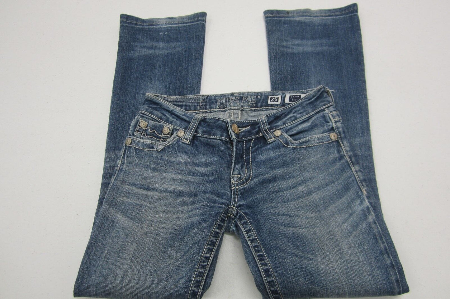 NICE Women's Miss Me Irene Boot Cut Jeans JPD1001F Size 25 x 30''