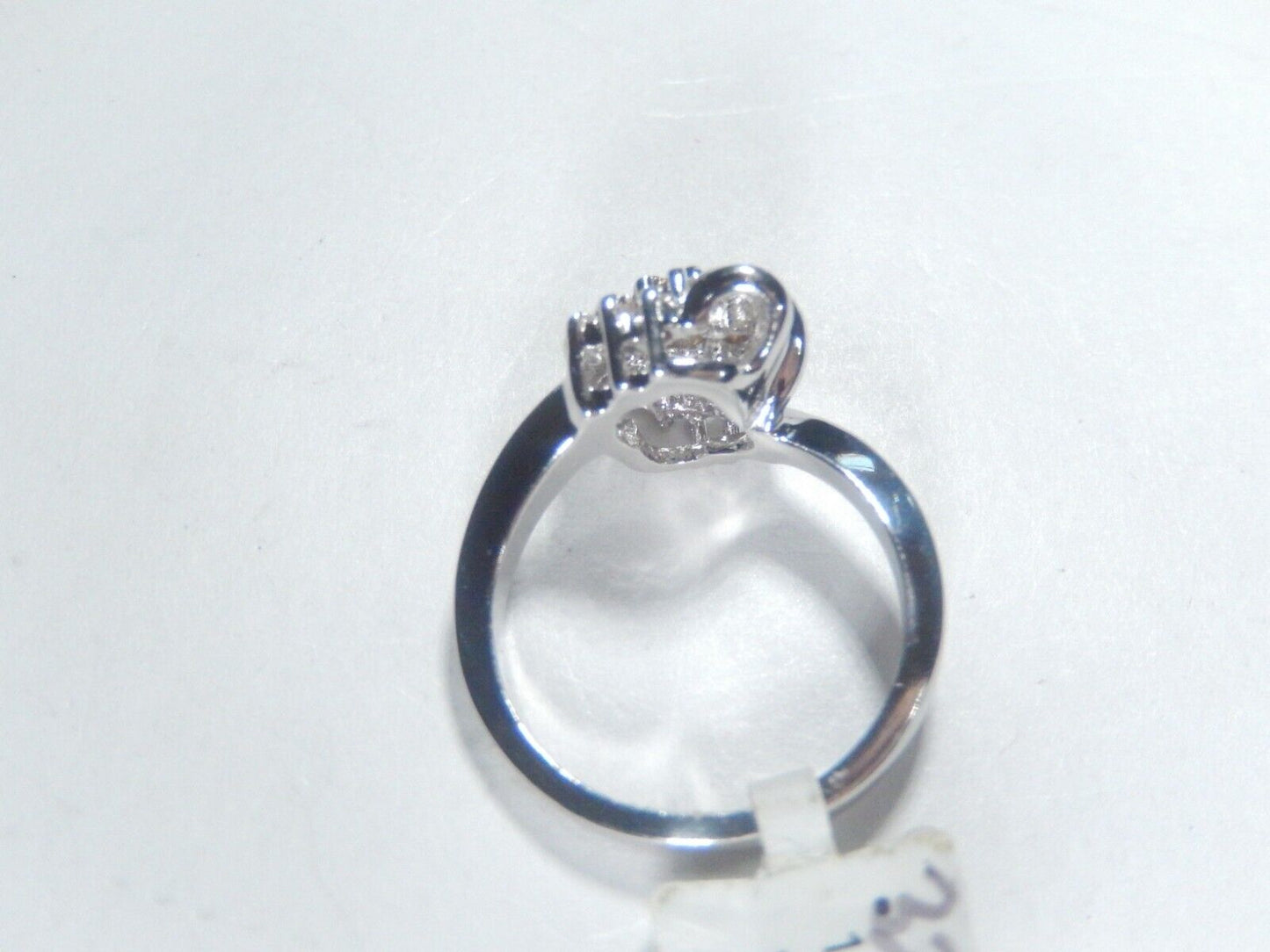Gorgeous Ladies 14K Gold 1/4 Ct Round Diamond Cluster Ring Sz 4.5