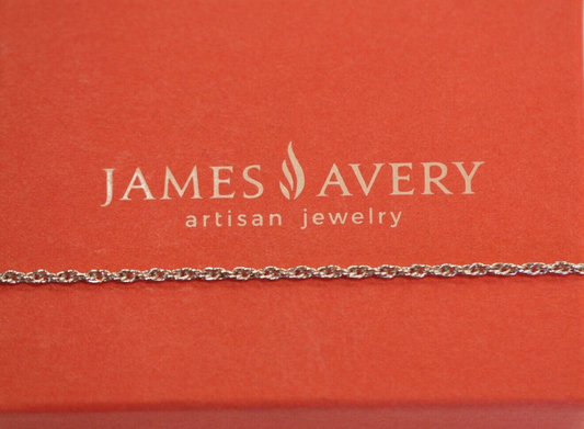James Avery "Light Rope" 1.86mm Chain Necklace Sterling Silver 16"