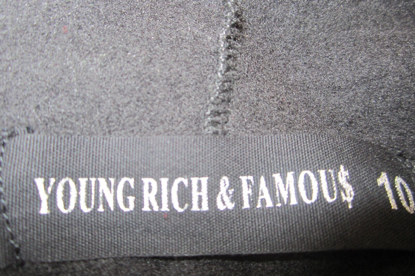 *NWT* Young Rich & Famous Women's Black "STAY FLY" Cotton Hoodie Sz 10