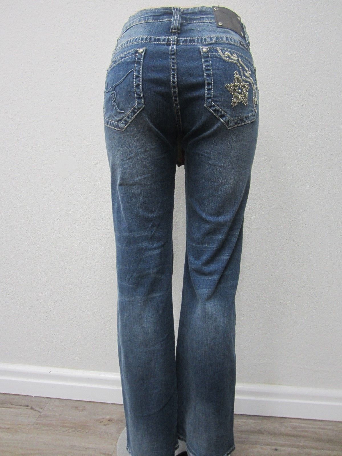 NWT Montana West Trinity Ranch Boot Cut Jeans BLING Western Jeans 35(17) X 34