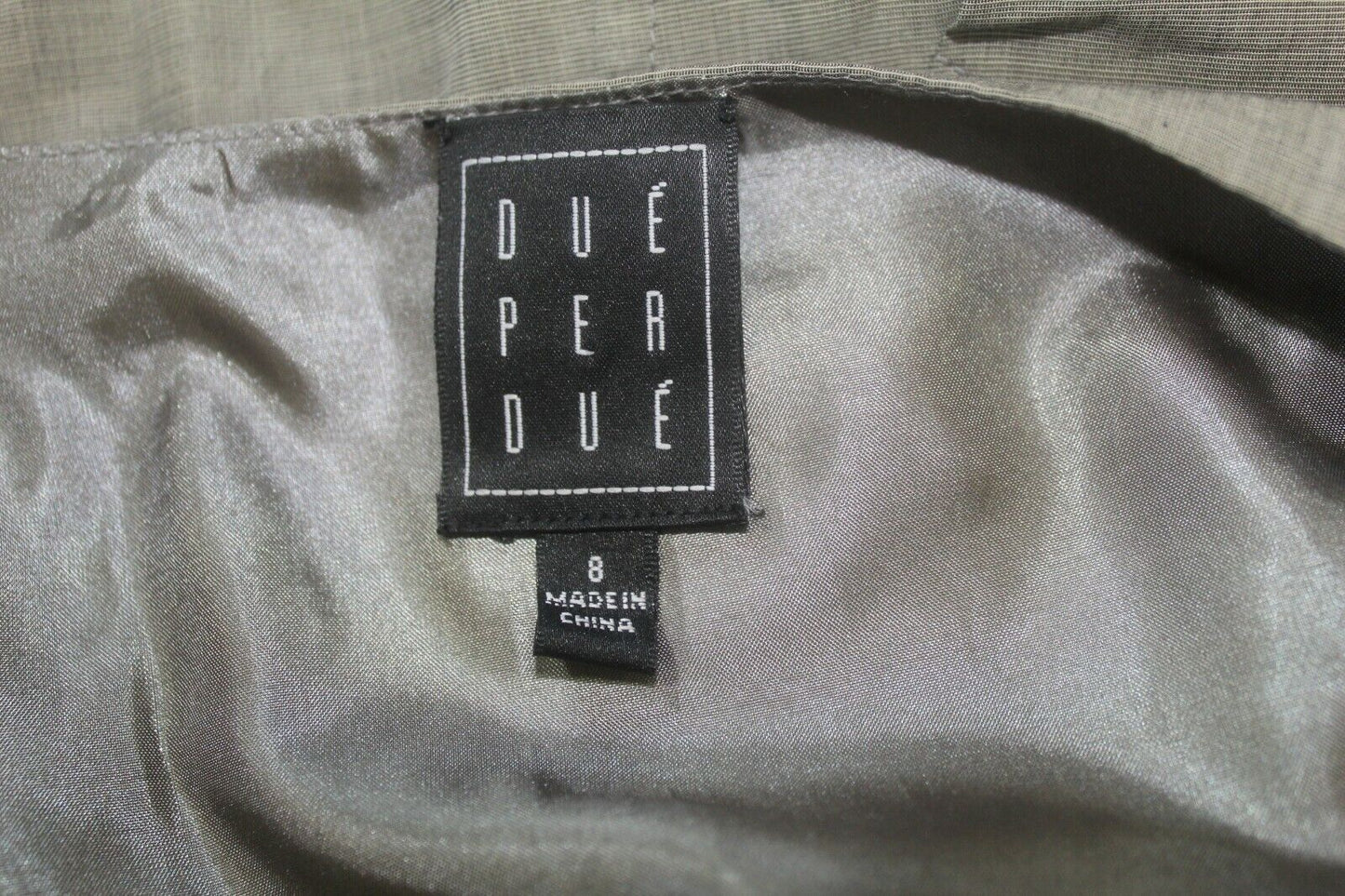 DUE PER DUE Women's Long Dress 100% Linen Full Lined Side Zipper Size 8