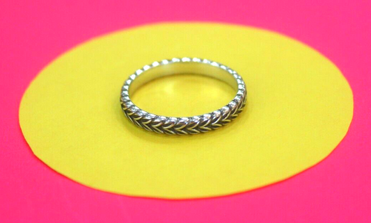 Brighton Decorative  Silver Tone Band Ring Size 9.5