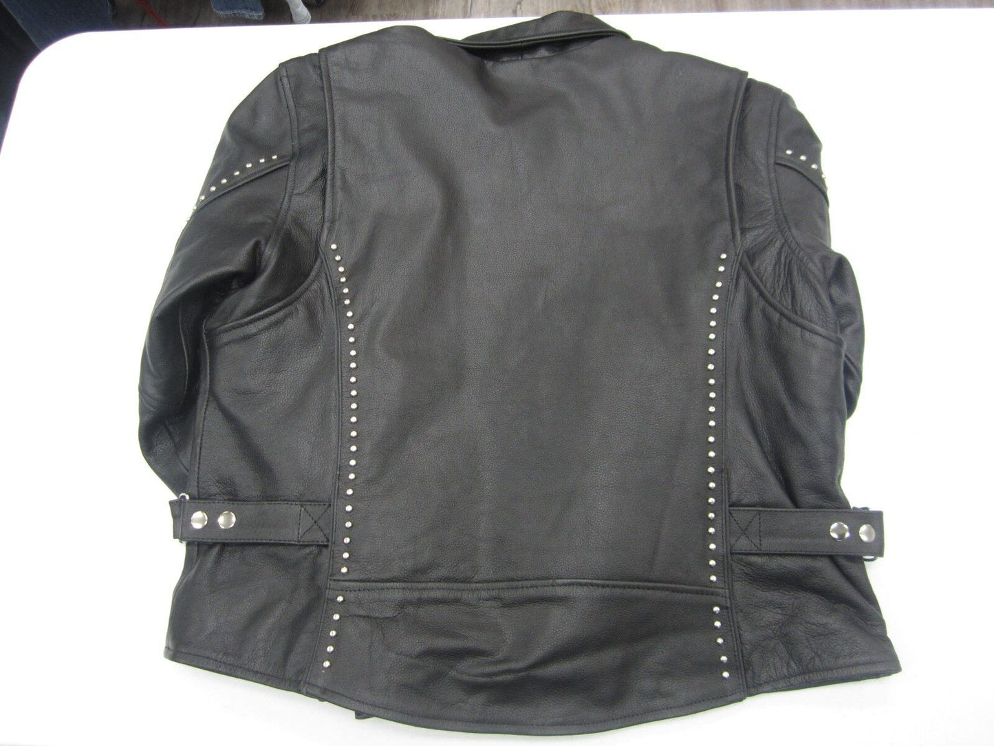 NEW Heavy Hot Leathers Women's Motorcycle Black Stud Leather Jacket Size 2XL