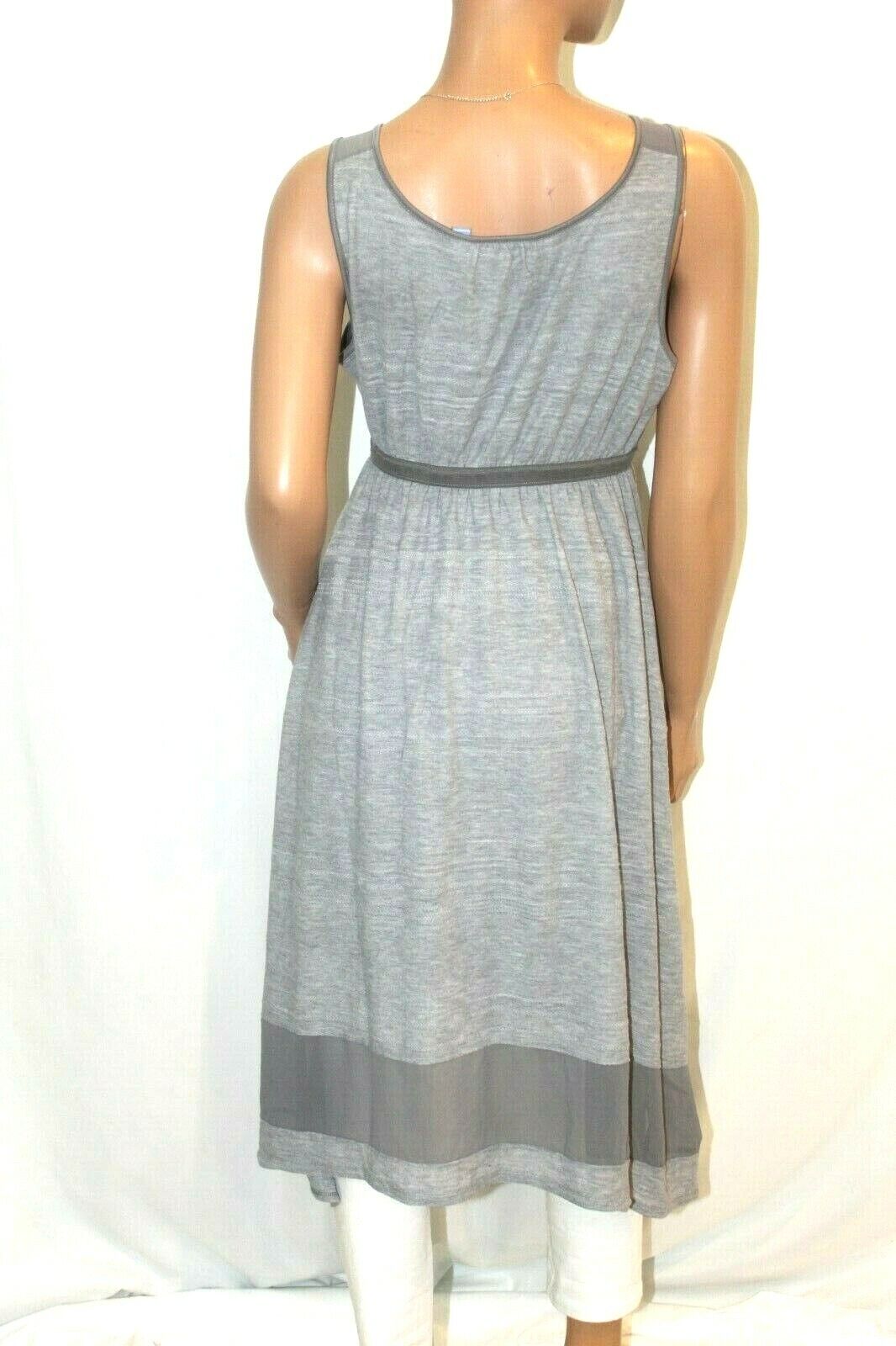 SIMPLY VERA WANG Womens Gray Sleeveless Lined Polyester "CUTE" Dress Sz Med