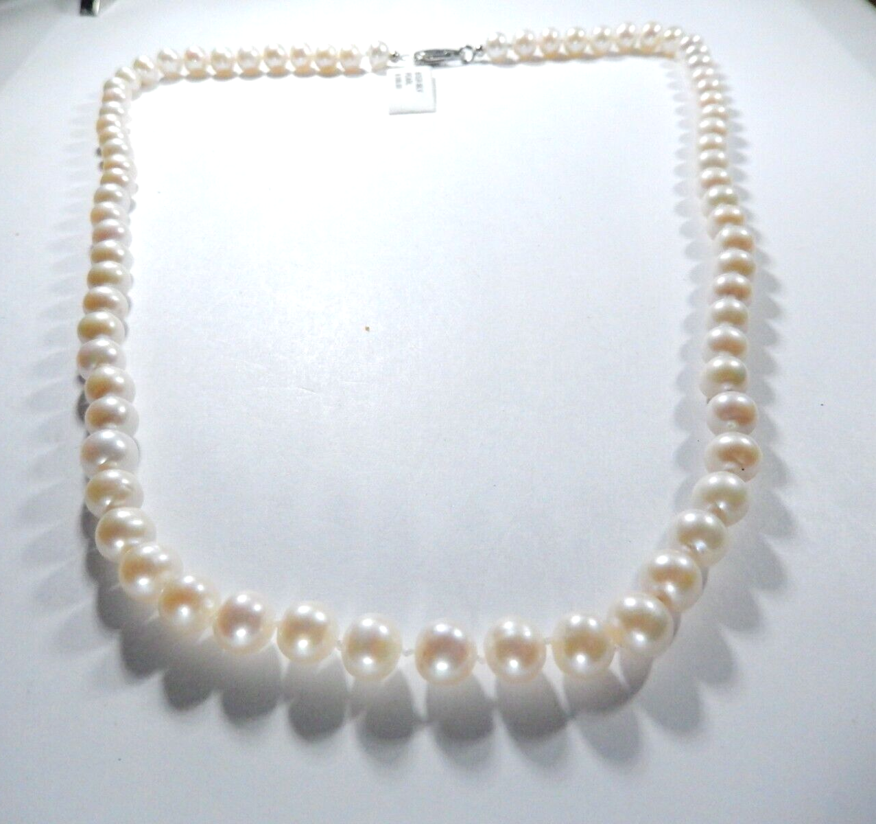 - Hand Knotted - 7.0mm 20" Cultured Pearl Necklace
